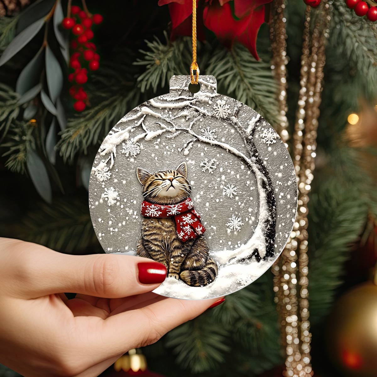 Shineful 2D Acrylic Ornament Cozy Cat