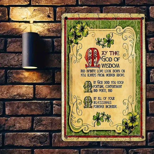 Shineful 2D Metal Sign Sample Timeless Irish Prayer