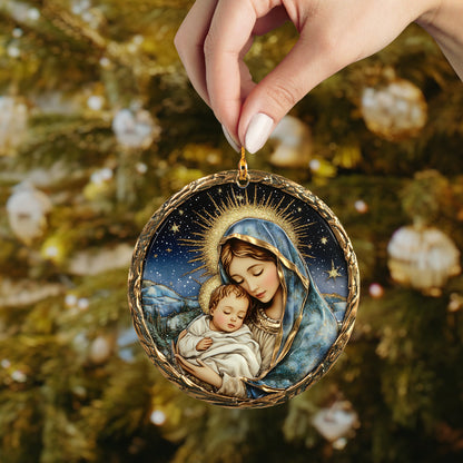 Shineful 2D Acrylic Ornament - Holy Mother and Child Christmas