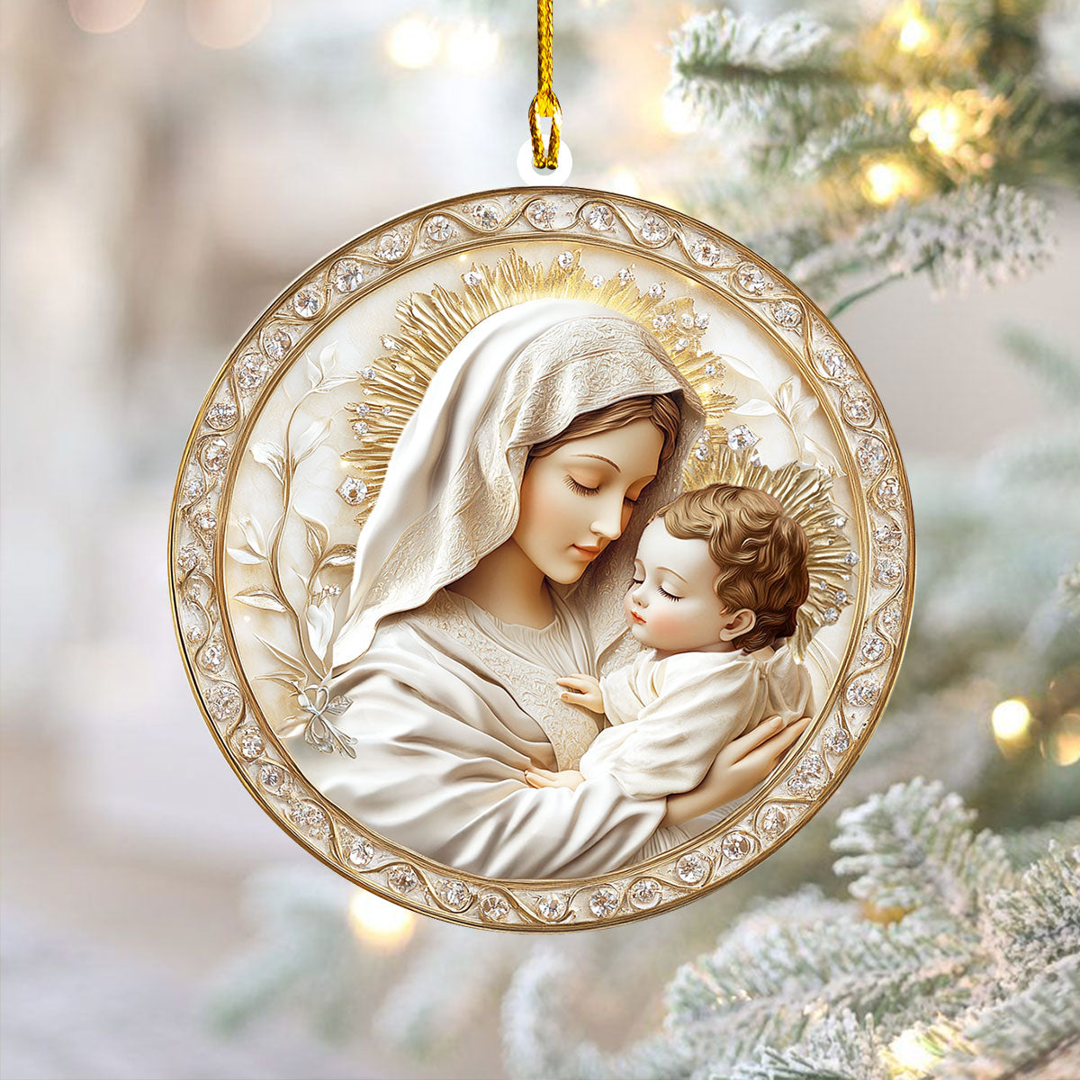 Shineful 2D Acrylic Ornament - Mother's Divine Embrace Love