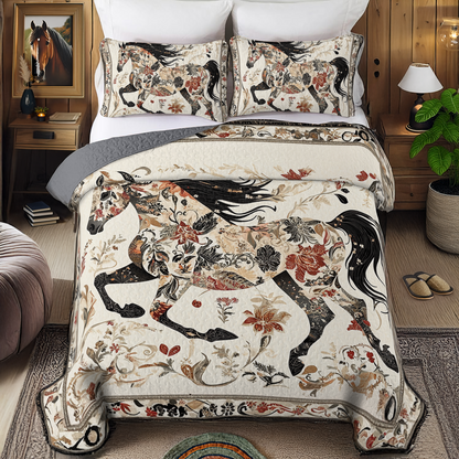 Shineful All Season Quilt 3-Piece Set - Galloping Grace