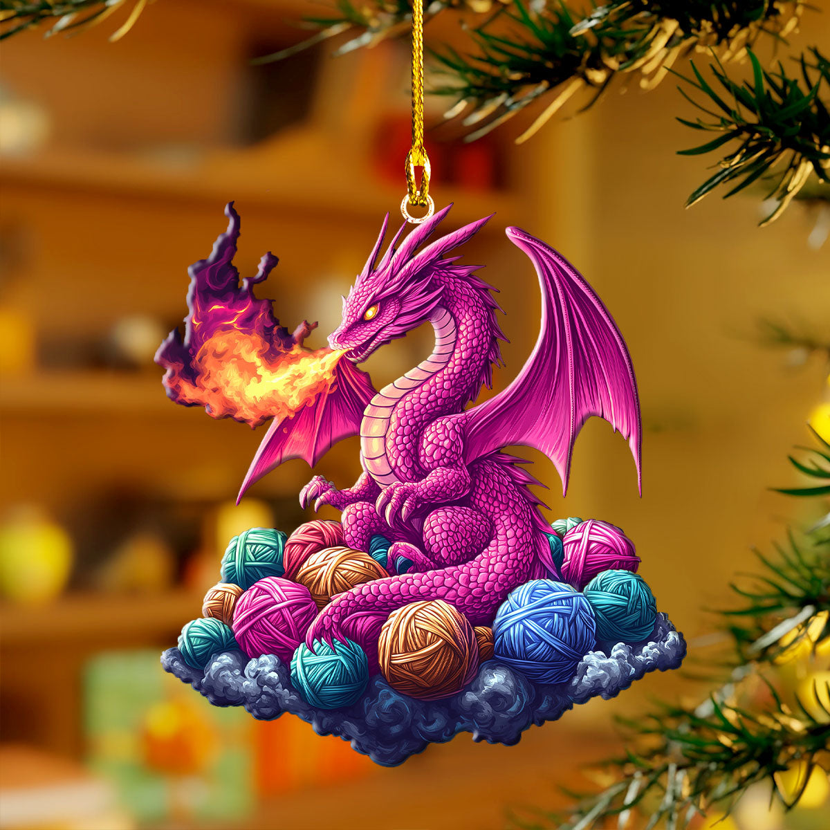 Shineful Acrylic Ornament Dragon Yarn