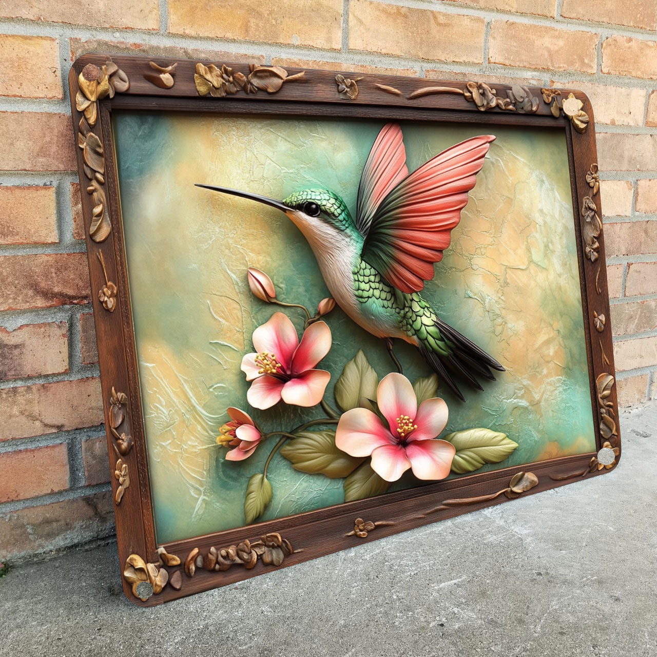 Shineful 2D Metal Sign Hummingbird Haven