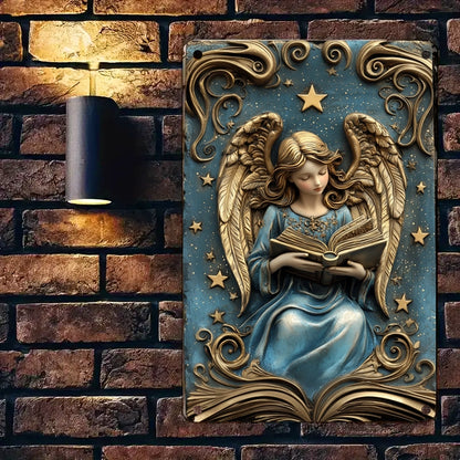 Shineful 2D Metal Sign Angel of Stars and Stories