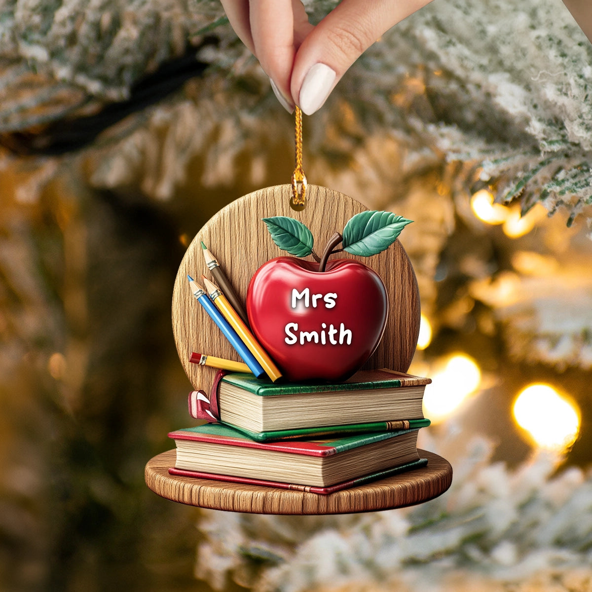 Shineful 2D Acrylic Ornament The Apple Of Knowledge