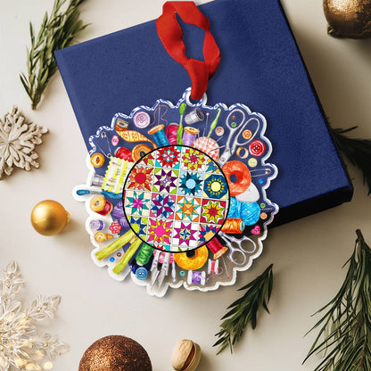 Shineful Acrylic Ornament Quilting Circle