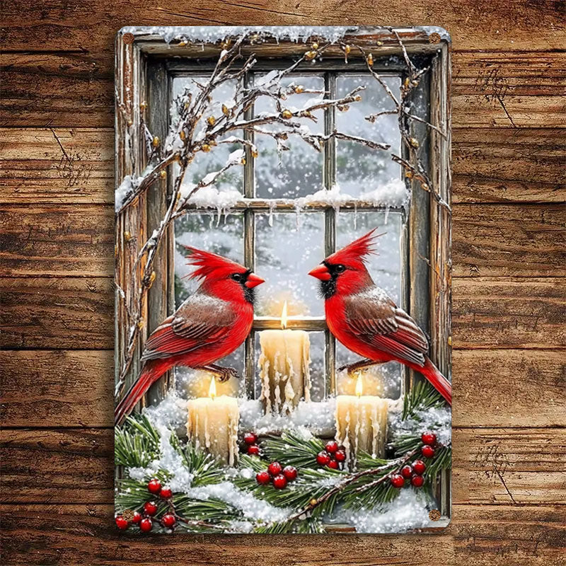 Shineful 2D Metal Sign Cardinal Serenity