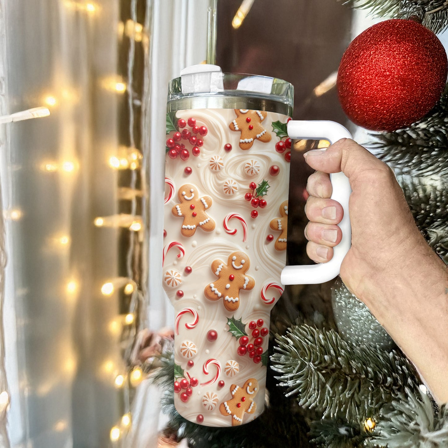 Shineful Tumbler Holly Berry Gingerbread