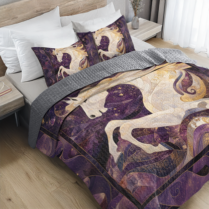 Shineful All Season Quilt 3-Piece Set - Celestial Elegance