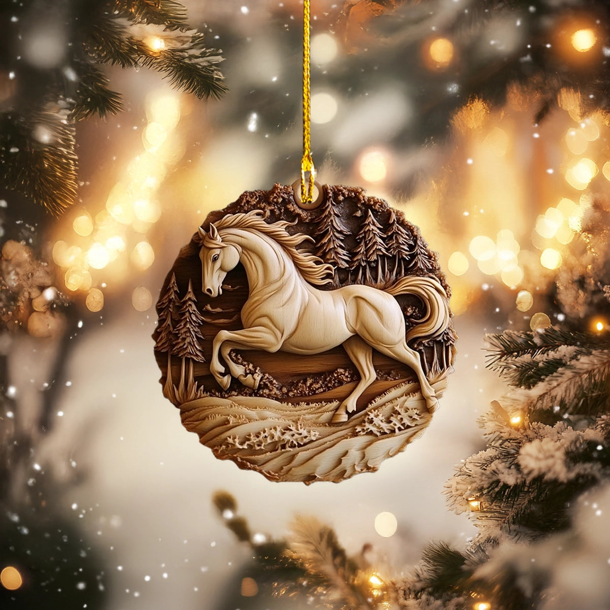 Shineful 2D Acrylic Ornament - Majestic Woodland Horse