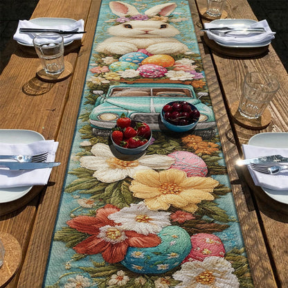 Shineful 2D Flat Print Quilted Table Runner - Easter Joy