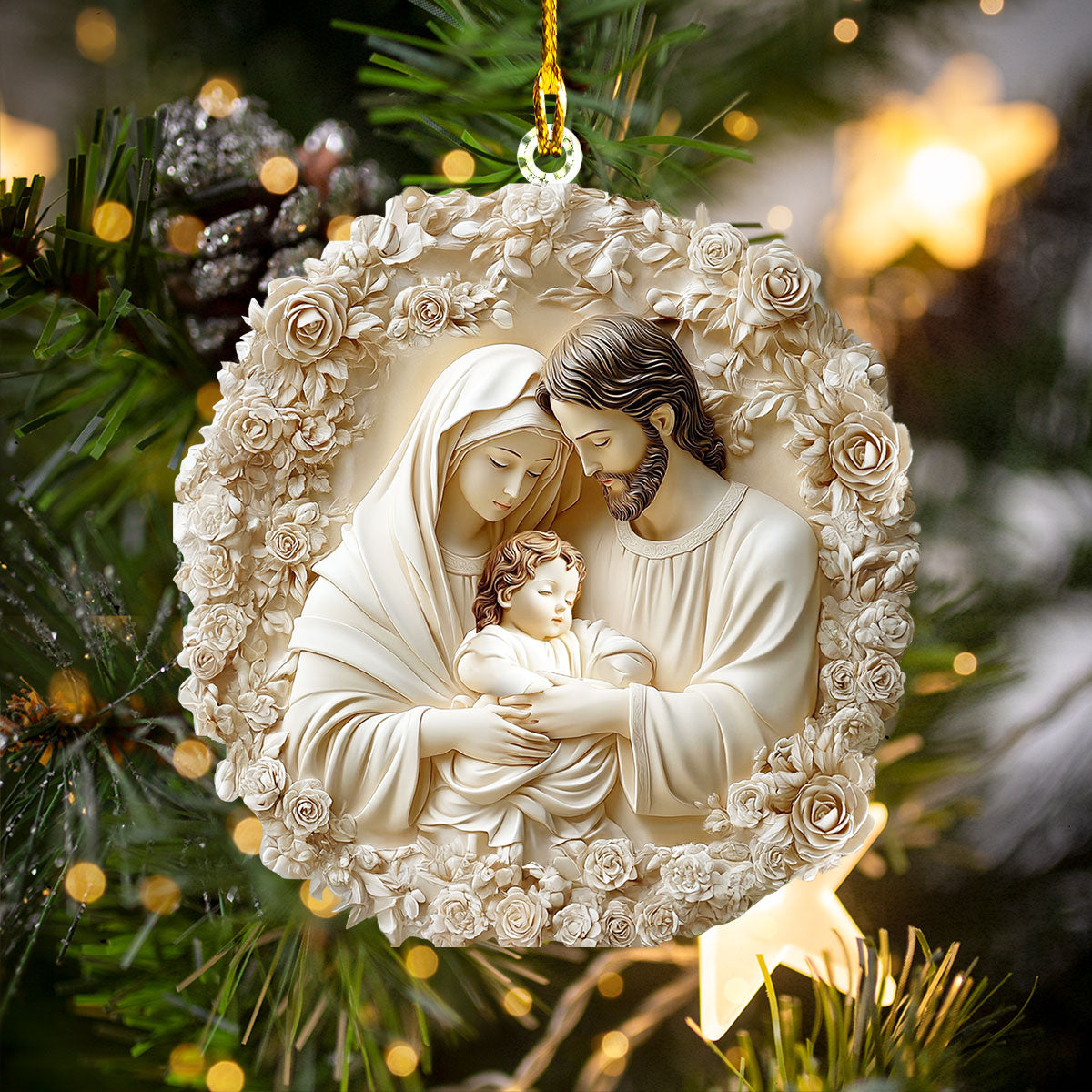 Shineful 2D Acrylic Ornament - Holy Family Harmony