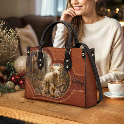 Shineful Leather Bag Personalized The Shepherd's Grace