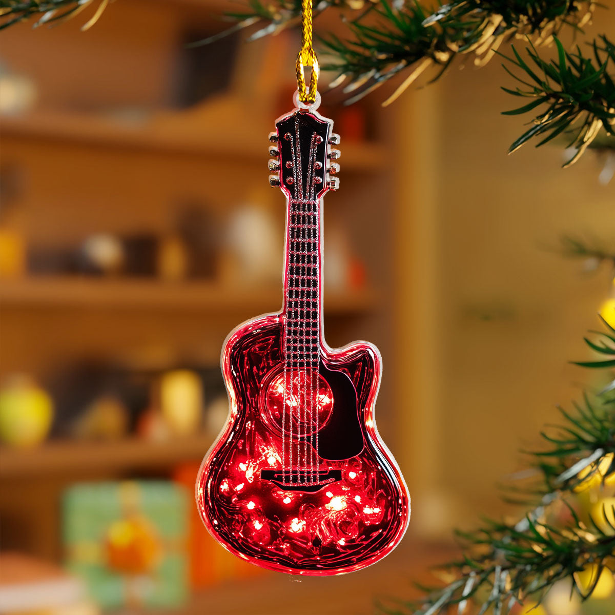 Shineful 2D Acrylic Ornament Musical Christmas