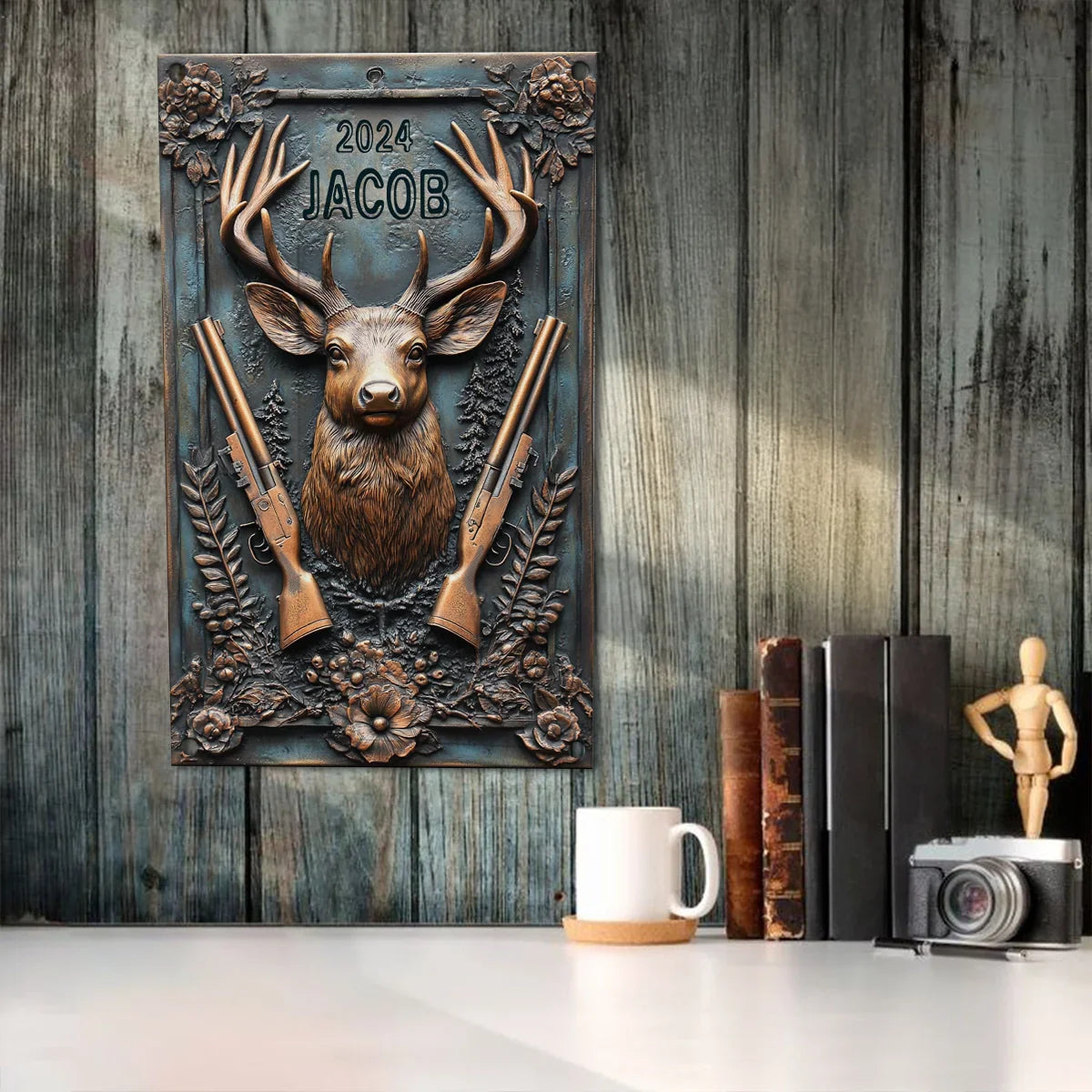 Shineful 2D Metal Sign Deer Hunter's Tribute