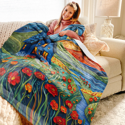 Shineful Fleece Blanket Dreamy Retreat