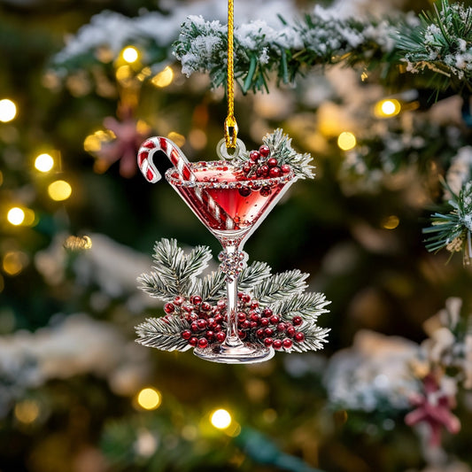 Shineful Acrylic Ornament Merry Martini Delight