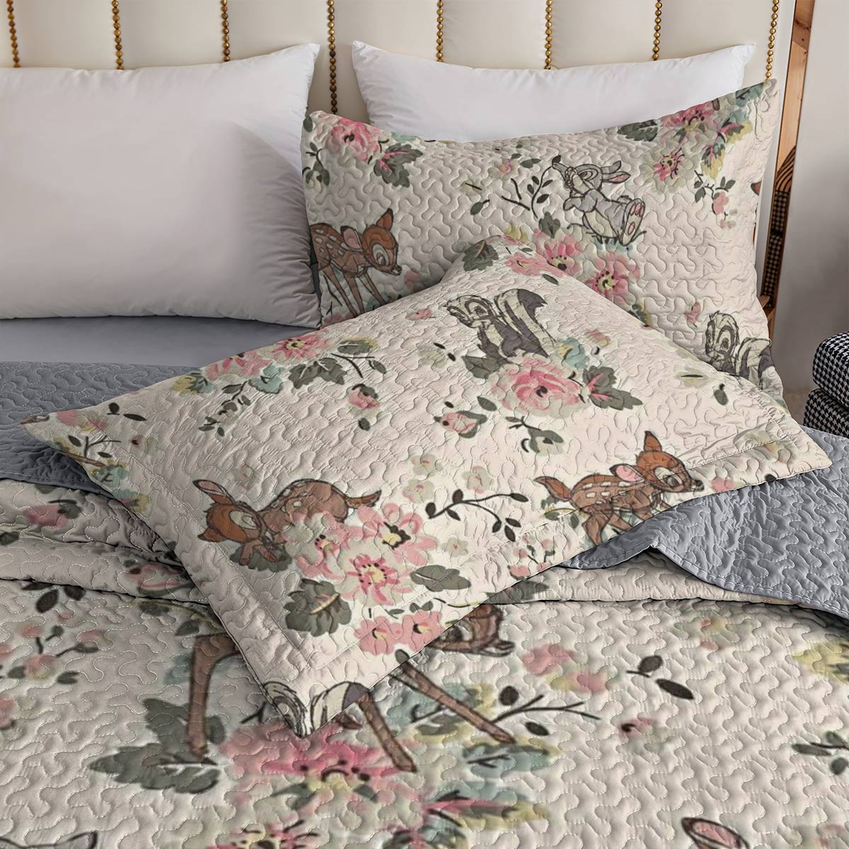 Shineful All Season Quilt 3-Piece Set Floral Bambi