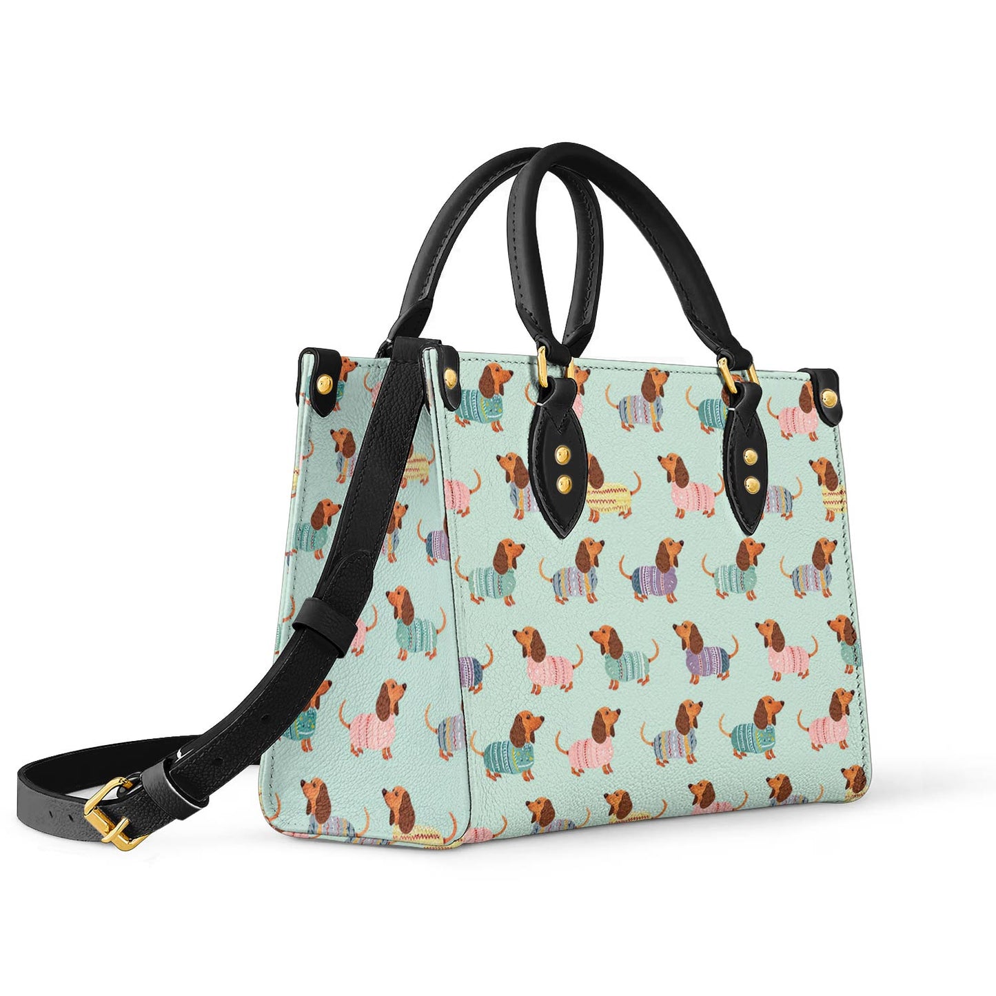 Shineful Leather Bag Dog Leather Bag Shineful Colorful Dachshunds Ver2