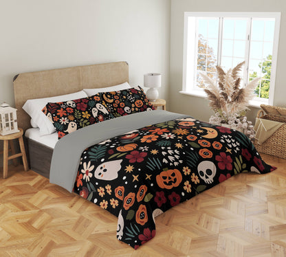 Shineful 3 Pieces Duvet Cover Set Spooky Chic