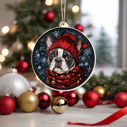 Shineful Acrylic Ornament Winter Wonderland Frenchie