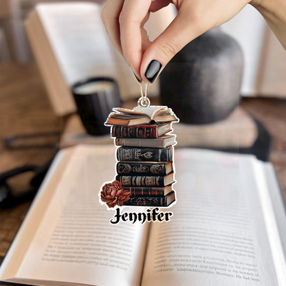 Shineful 2D Acrylic Ornament Mystical Dark Books