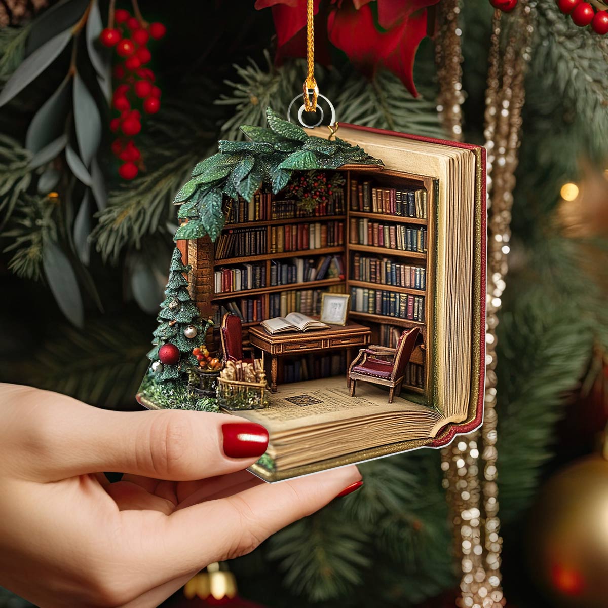 Shineful 2D Acrylic Ornament Miniature Library