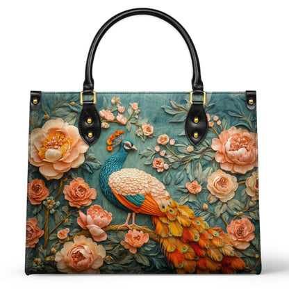 Shineful Leather Bag Majestic Plumage