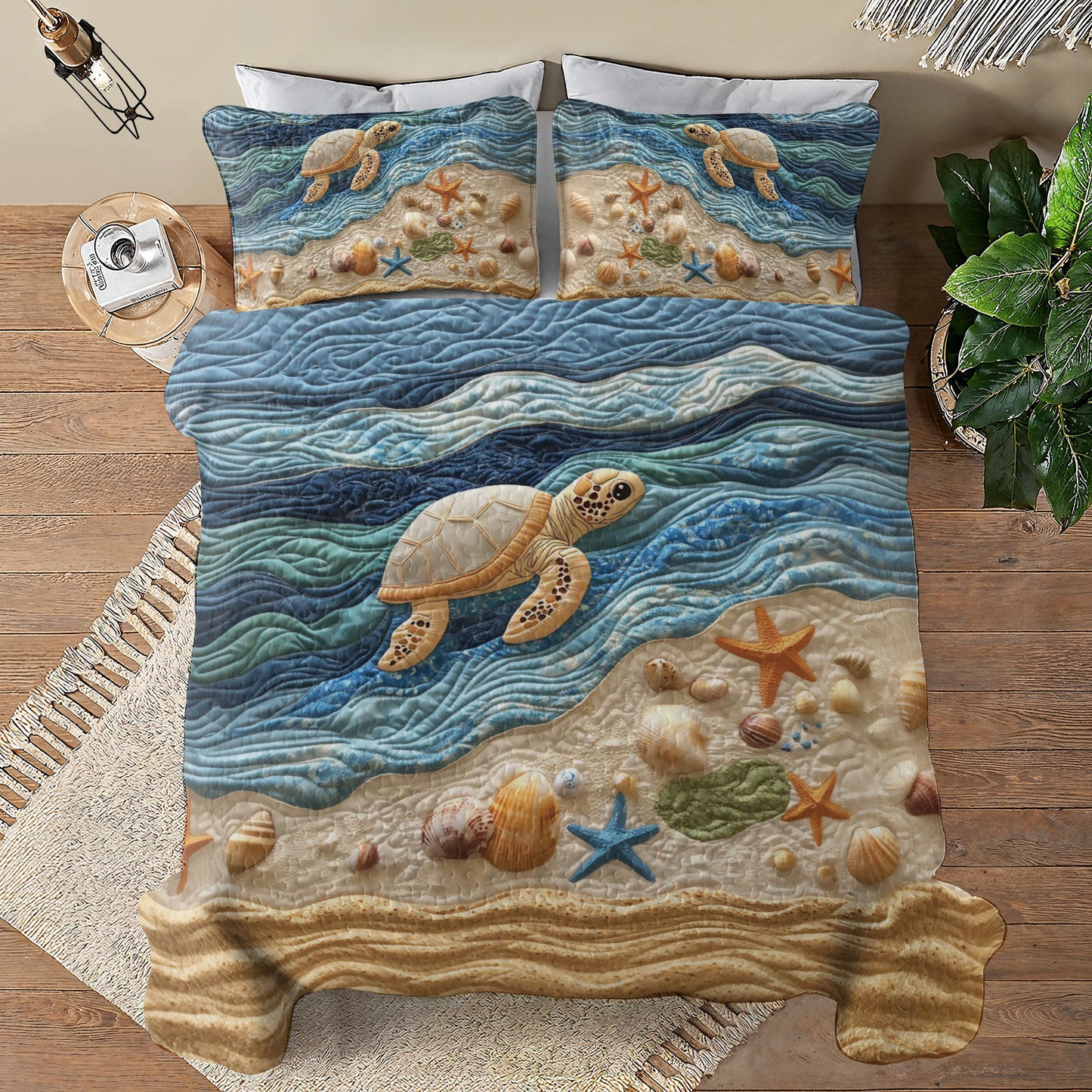 Shineful All Season Quilt 3-Piece Set Turtle's Tale