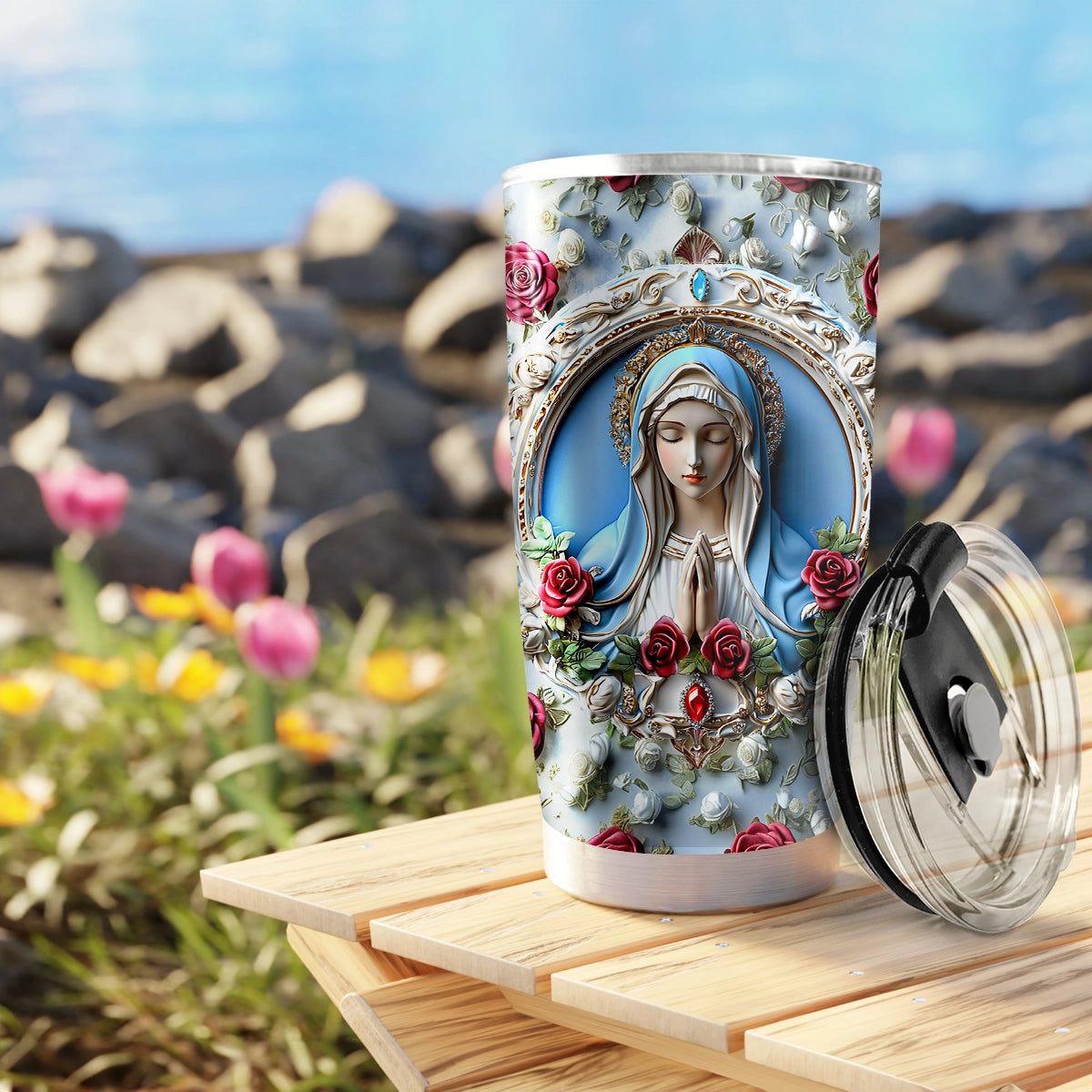 Shineful 20oz Tumbler - Sacred Heart Virgin Mary