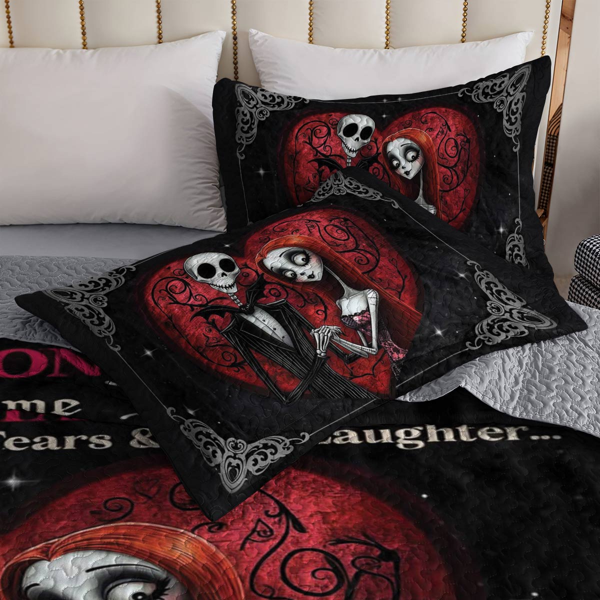 Shineful All Season Quilt 3-Piece Set Spooky Sweethearts