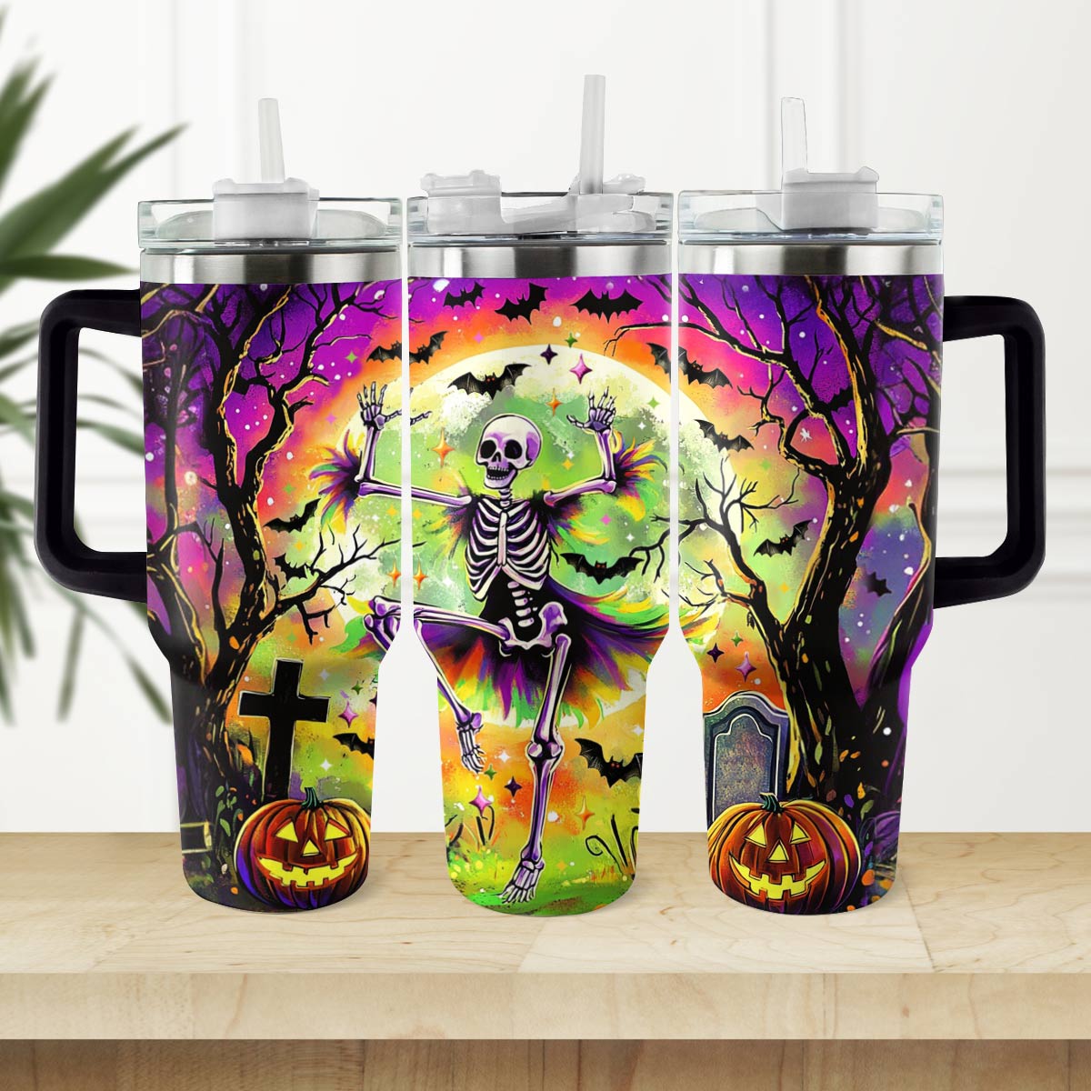 Shineful Tumbler Dancing Skeleton