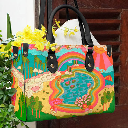 Shineful Leather Bag Rainbow Grove