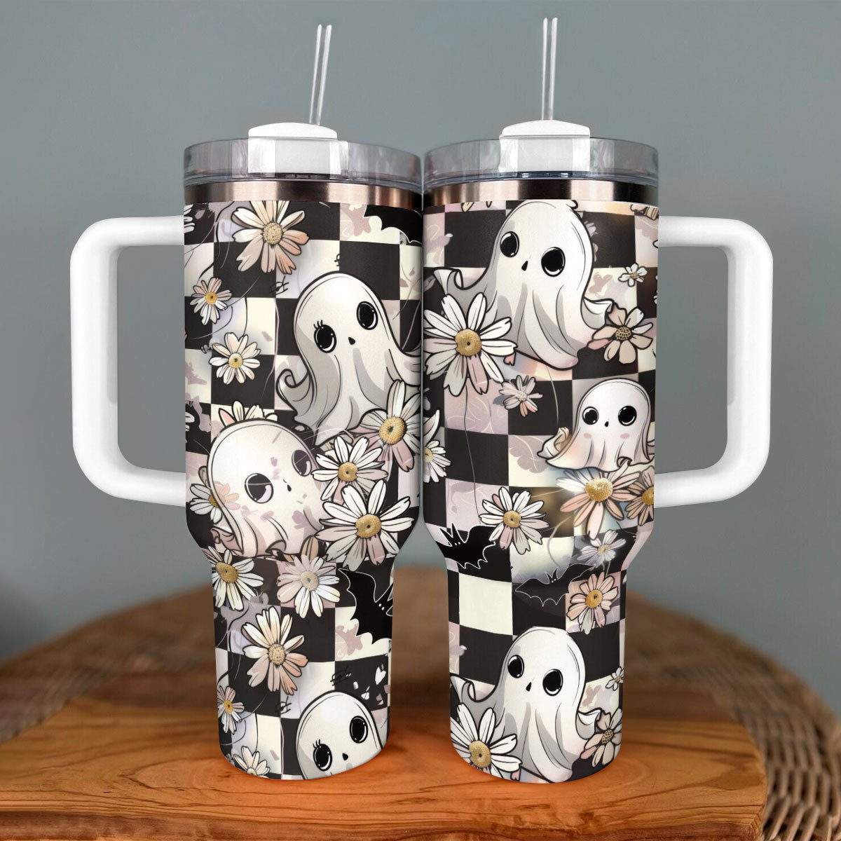 Shineful Tumbler Floral Ghosts