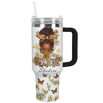 Shineful Personalized Tumbler You Are My Sunshine Black Woman