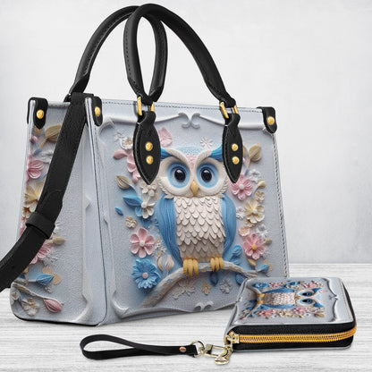 Shineful Leather Bag Ethereal Owl Haven