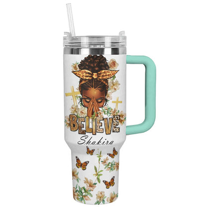 Shineful Personalized Tumbler You Are My Sunshine Black Woman