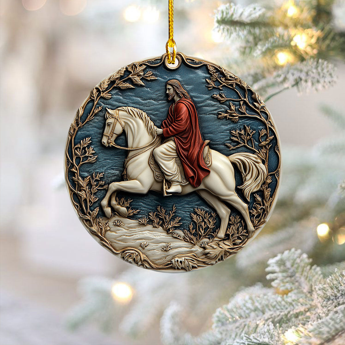 Shineful 2D Acrylic Ornament - Triumphant Savior on White Steed