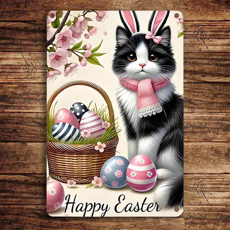 Shineful 2D Metal Sign Paws & Petals Easter