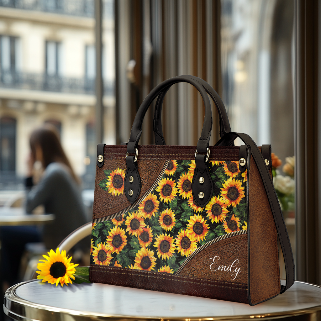 Shineful Leather Bag Sunflower Bliss