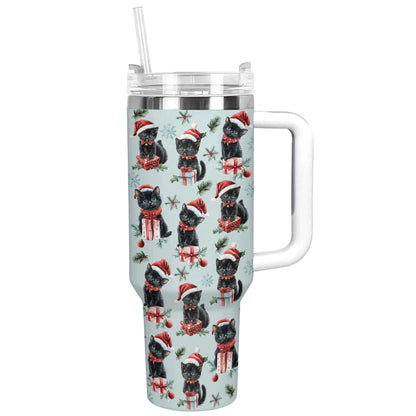 Shineful Tumbler Christmas Cat Cheer