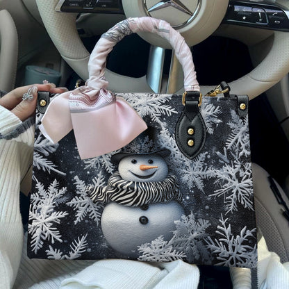 Shineful Leather Bag Frosty Elegance Snowman