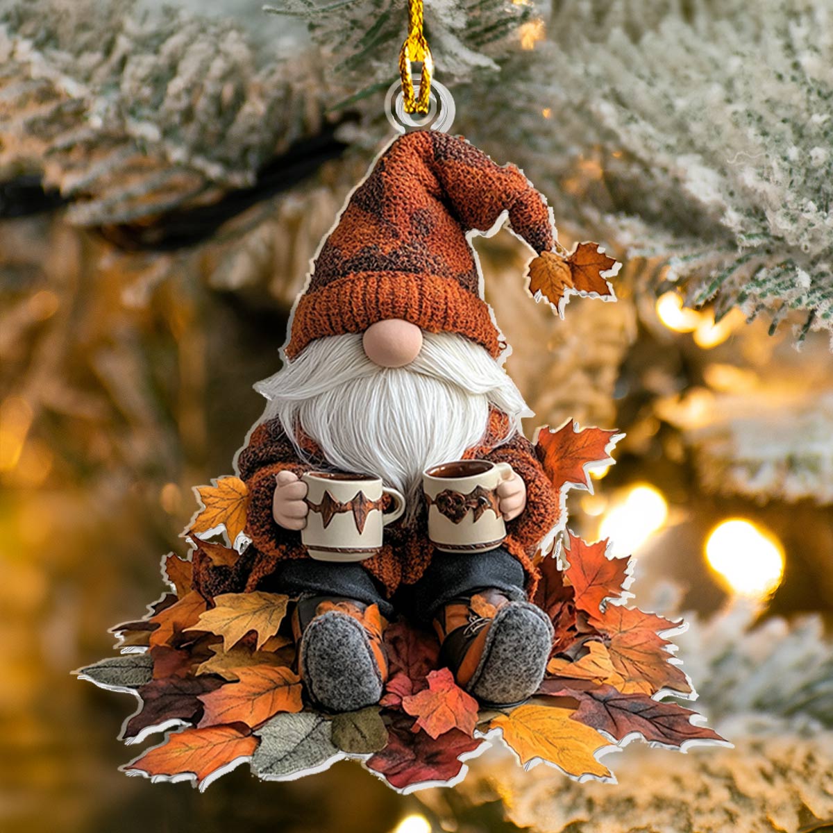 Shineful Acrylic Ornament Fall Gnome