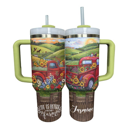 Glänzendes Tumbler-Farm-Liebe