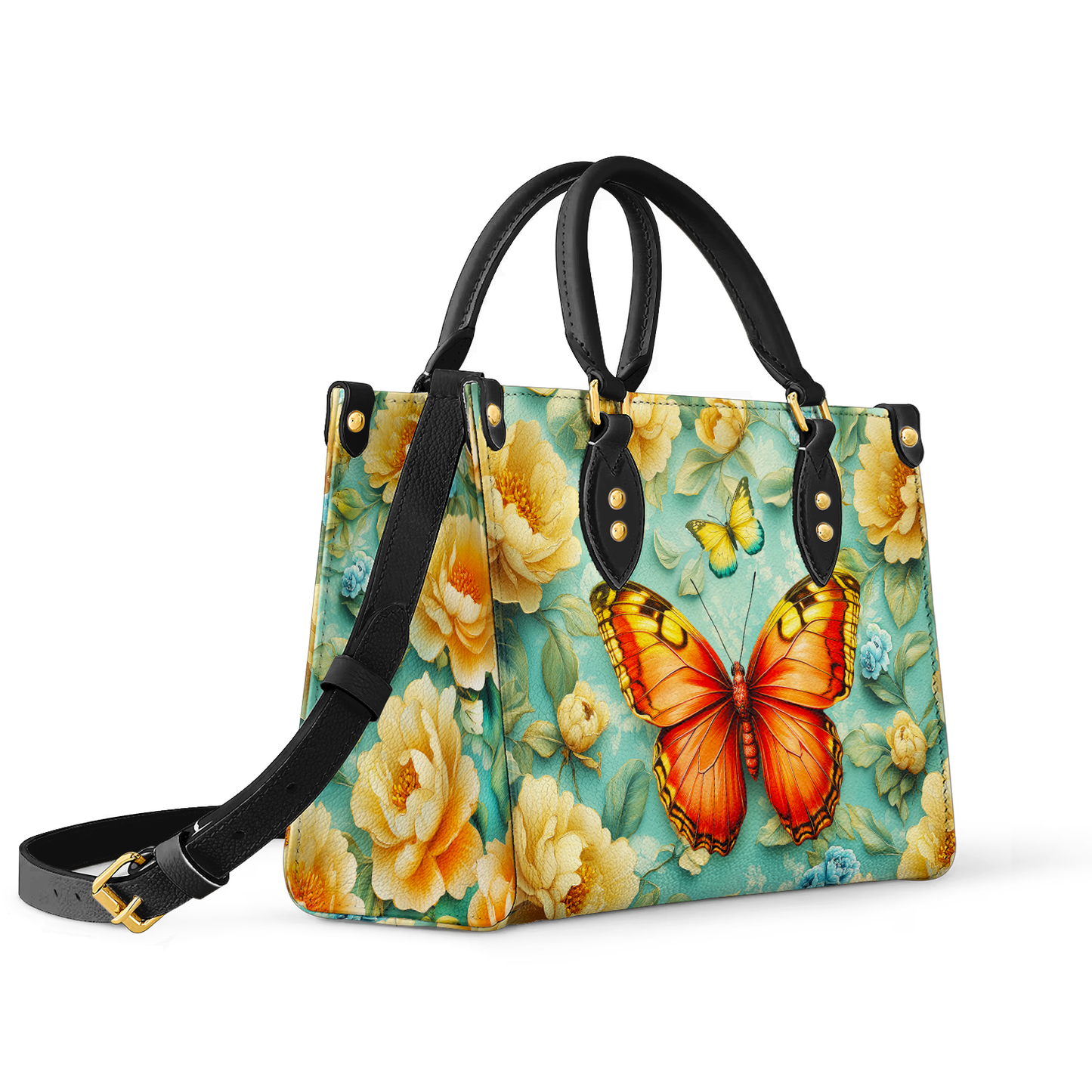 Shineful Leather Bag Radiant Summer Butterfly