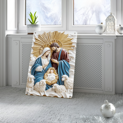 Shineful 2D Metal Sign Holy Family Blessings