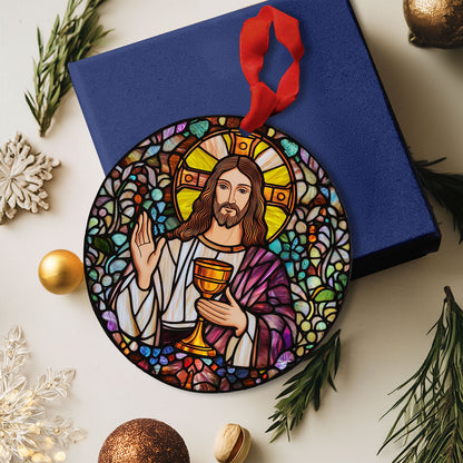 Shineful 2D Acrylic Ornament - Stained Glass Savior