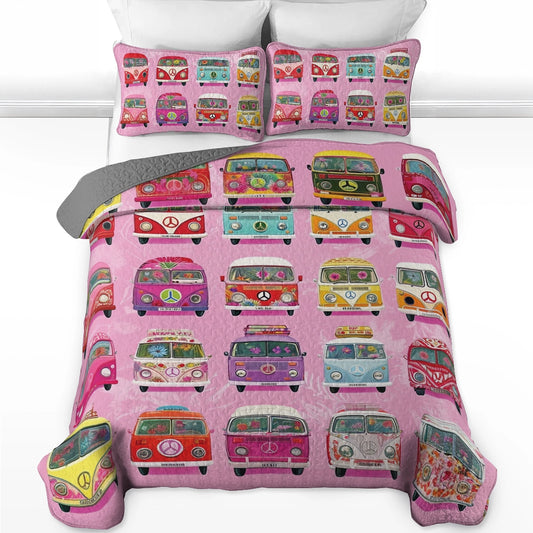 Shineful All Season Quilt 3-Piece Set - Happy Camp Van