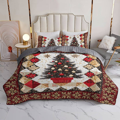 Shineful All Season Quilt 3-teiliges Set Weihnachtsbaum