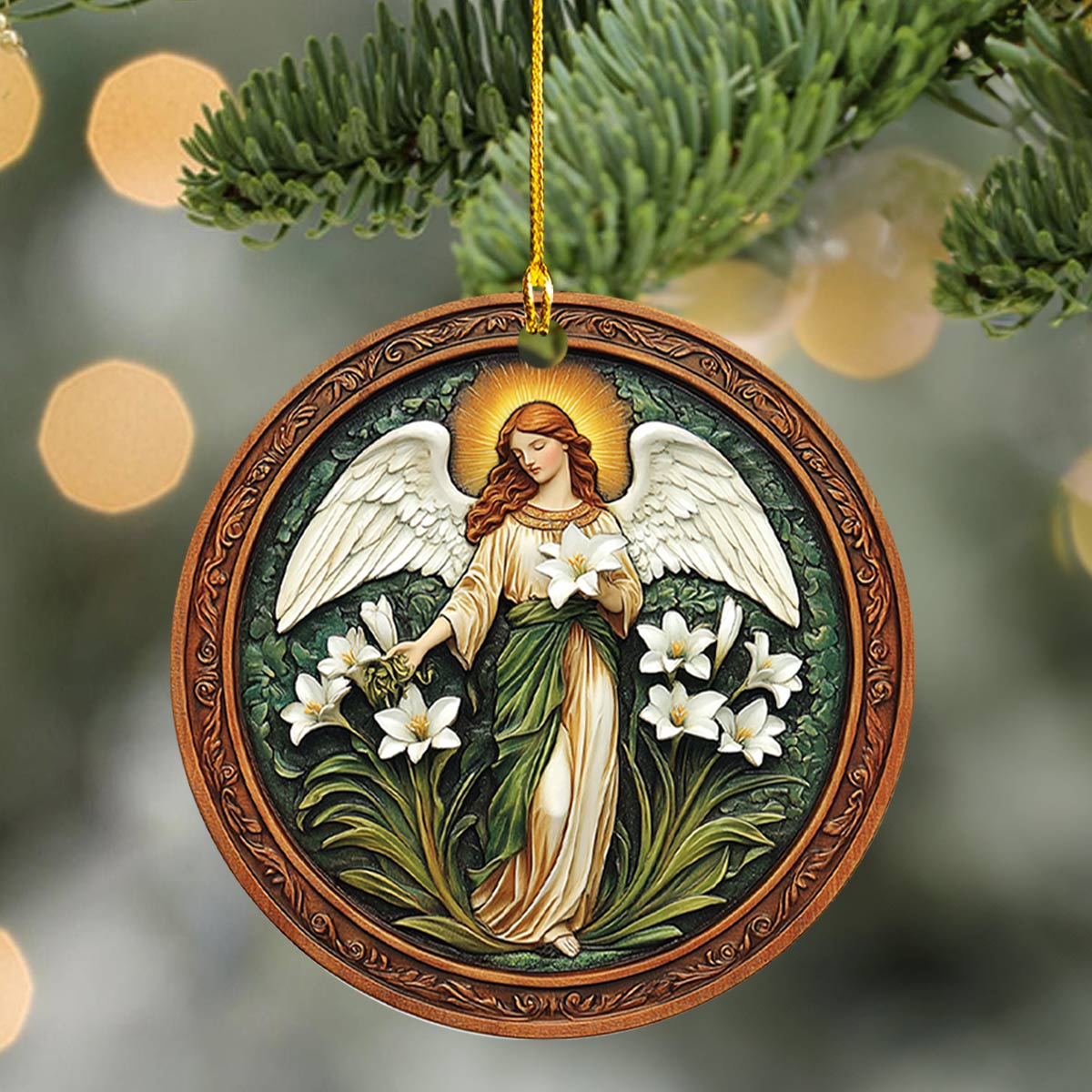 Shineful 2D Acrylic Ornament Angelic Bloom